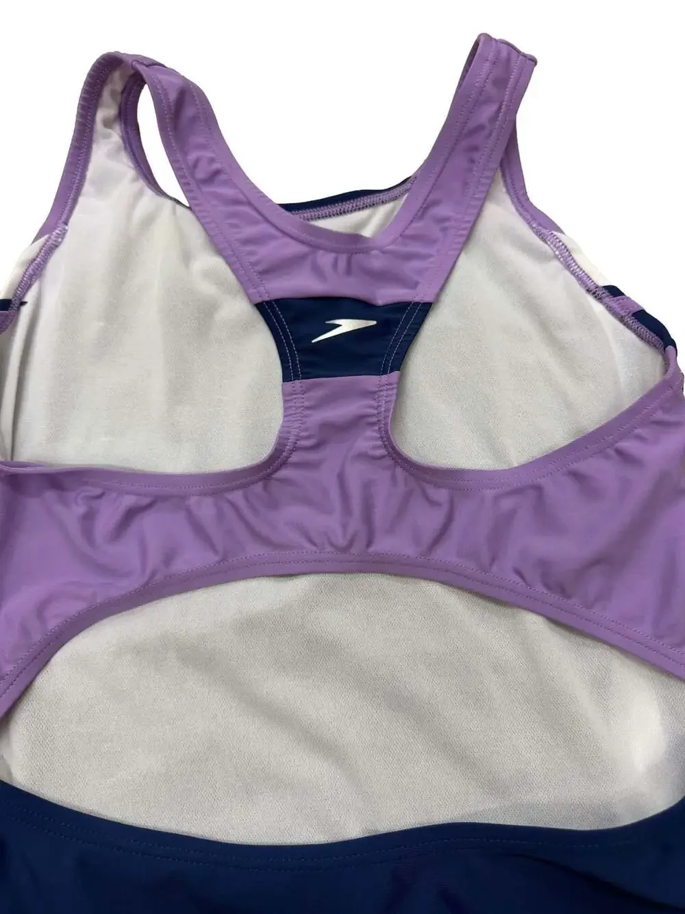 Speedo Girls Infinity Splice One Piece Swimsuit Blue/Purple
